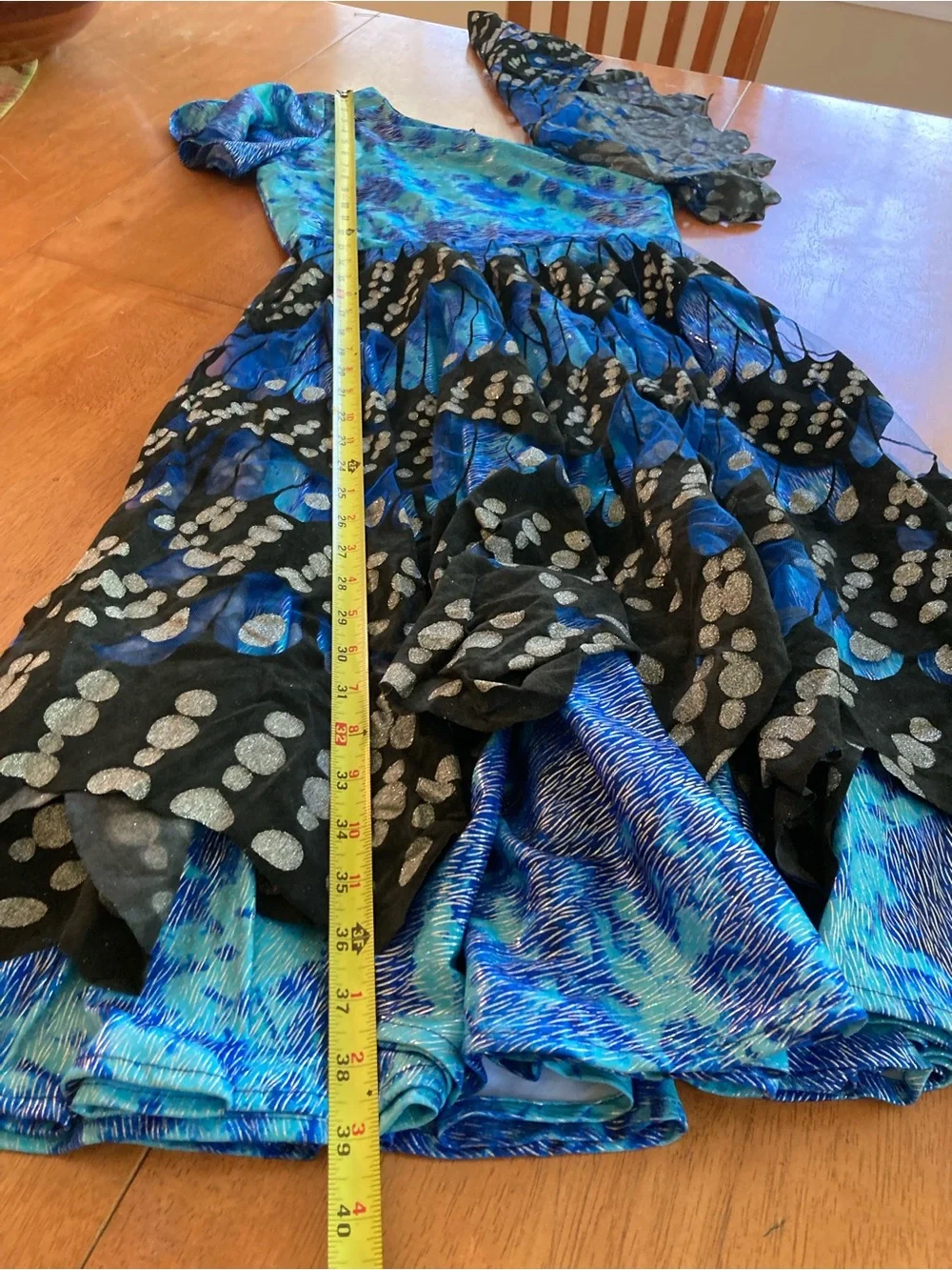 Wishcraft Chasing Fireflies Blue Monarch Butterfly Costume Dress- girls 10